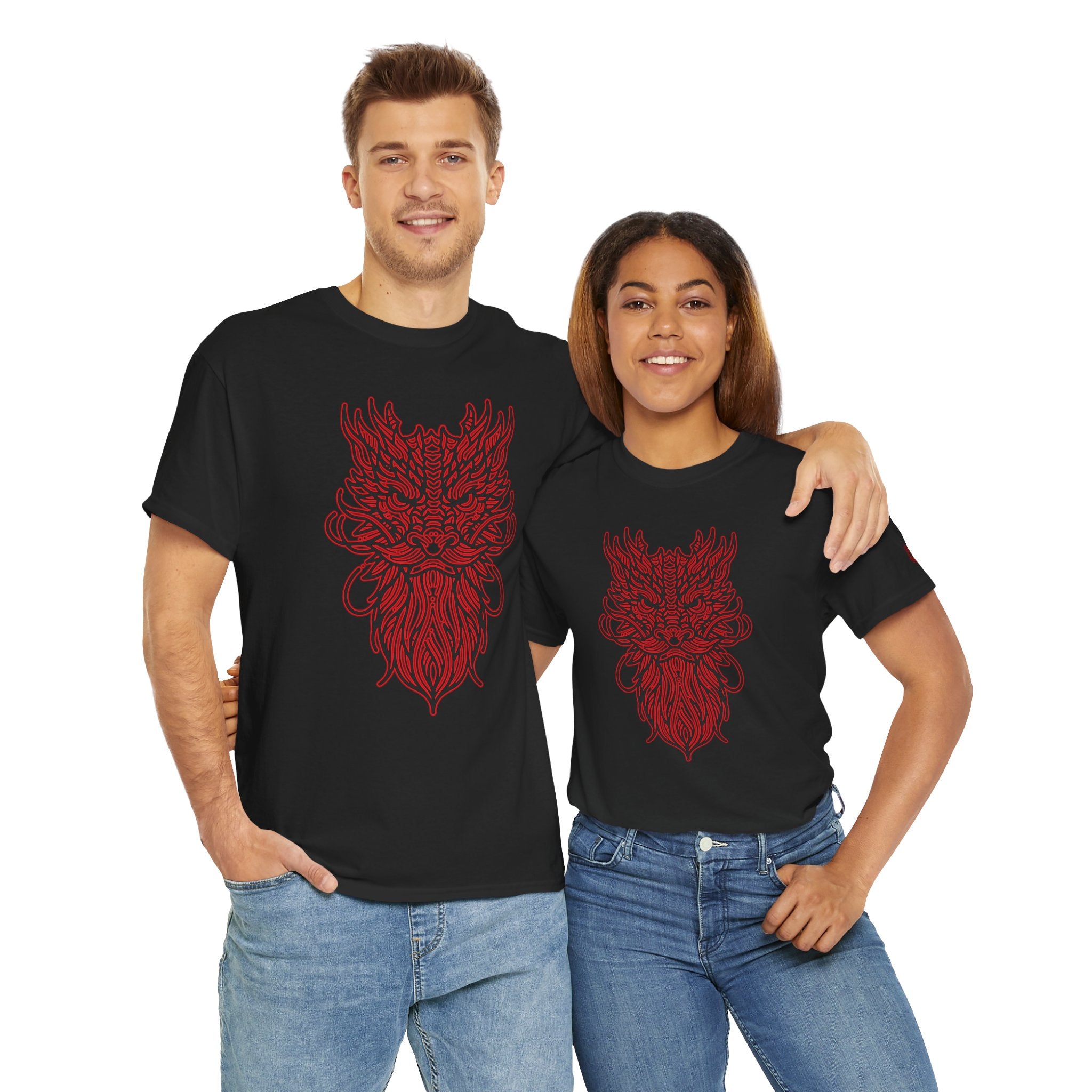 Dragon Lines T-Shirt Red