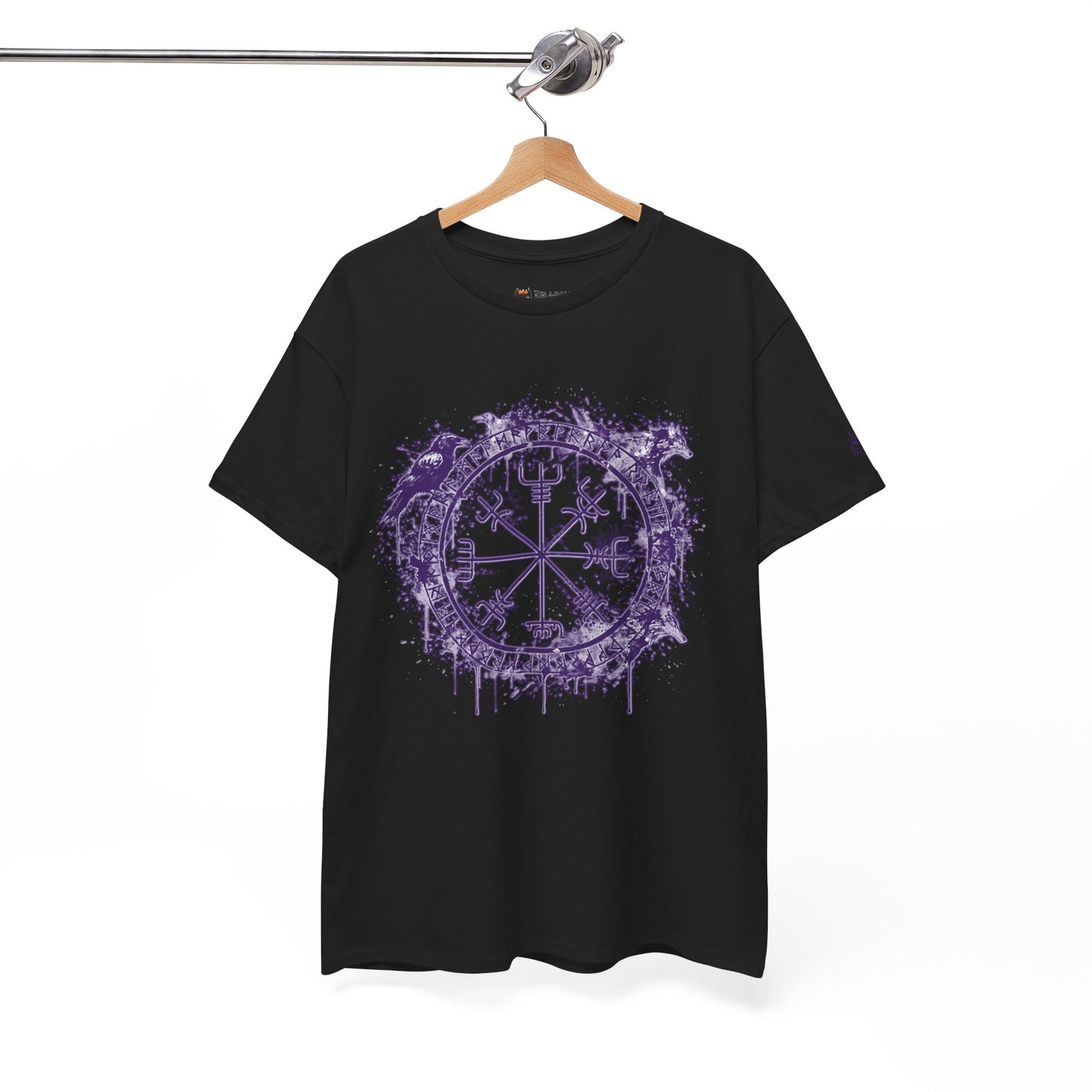 Vegvísir Compass Graphic Tee Purple