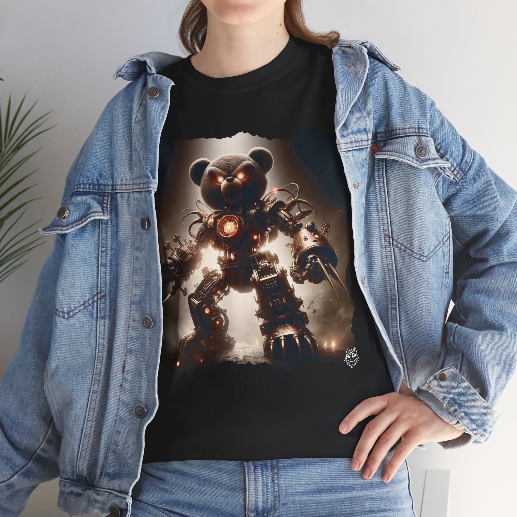 RoboBear Graphic Tee — Retro Sci‑Fi Mecha Bear T-Shirt