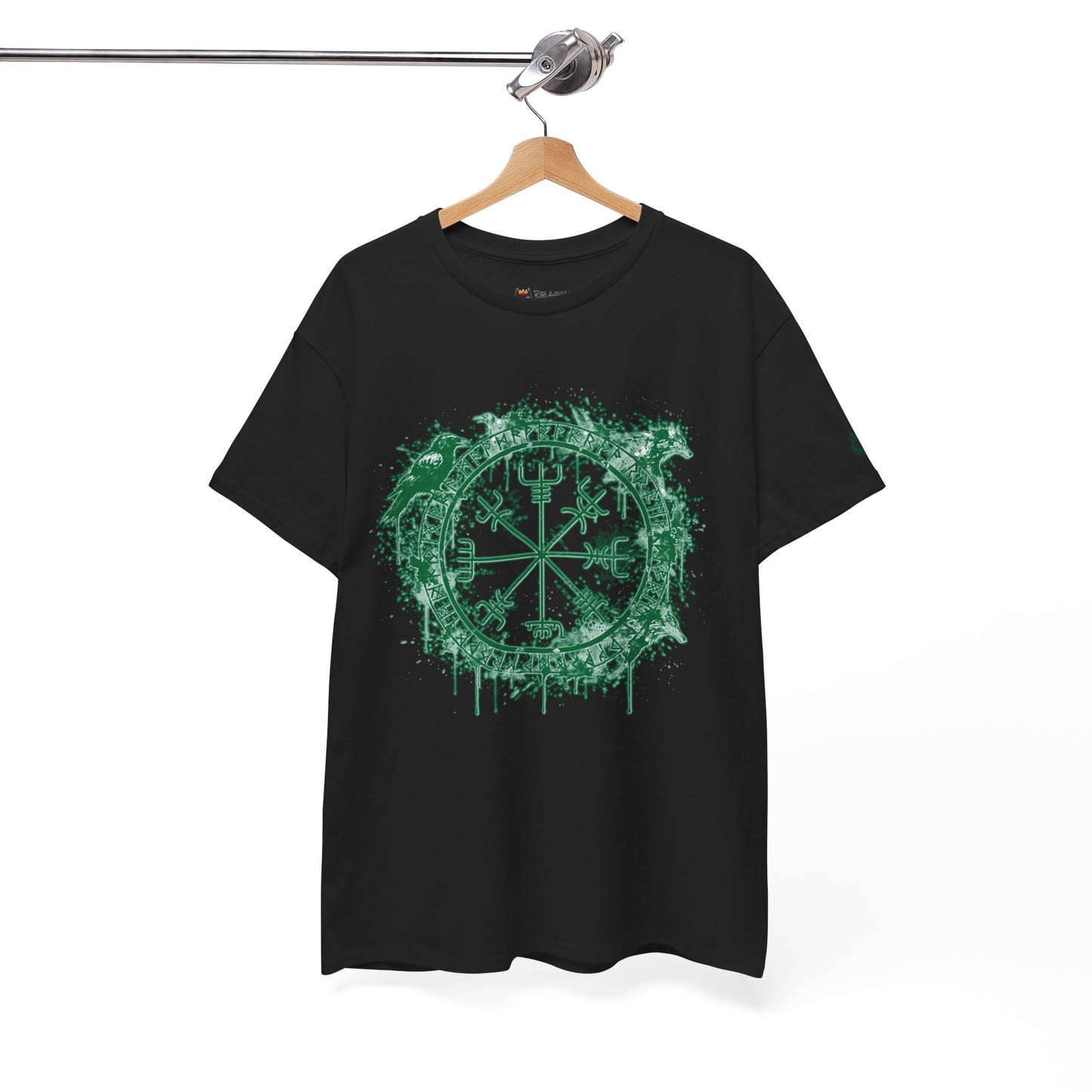 Vegvísir Compass Graphic Tee Green