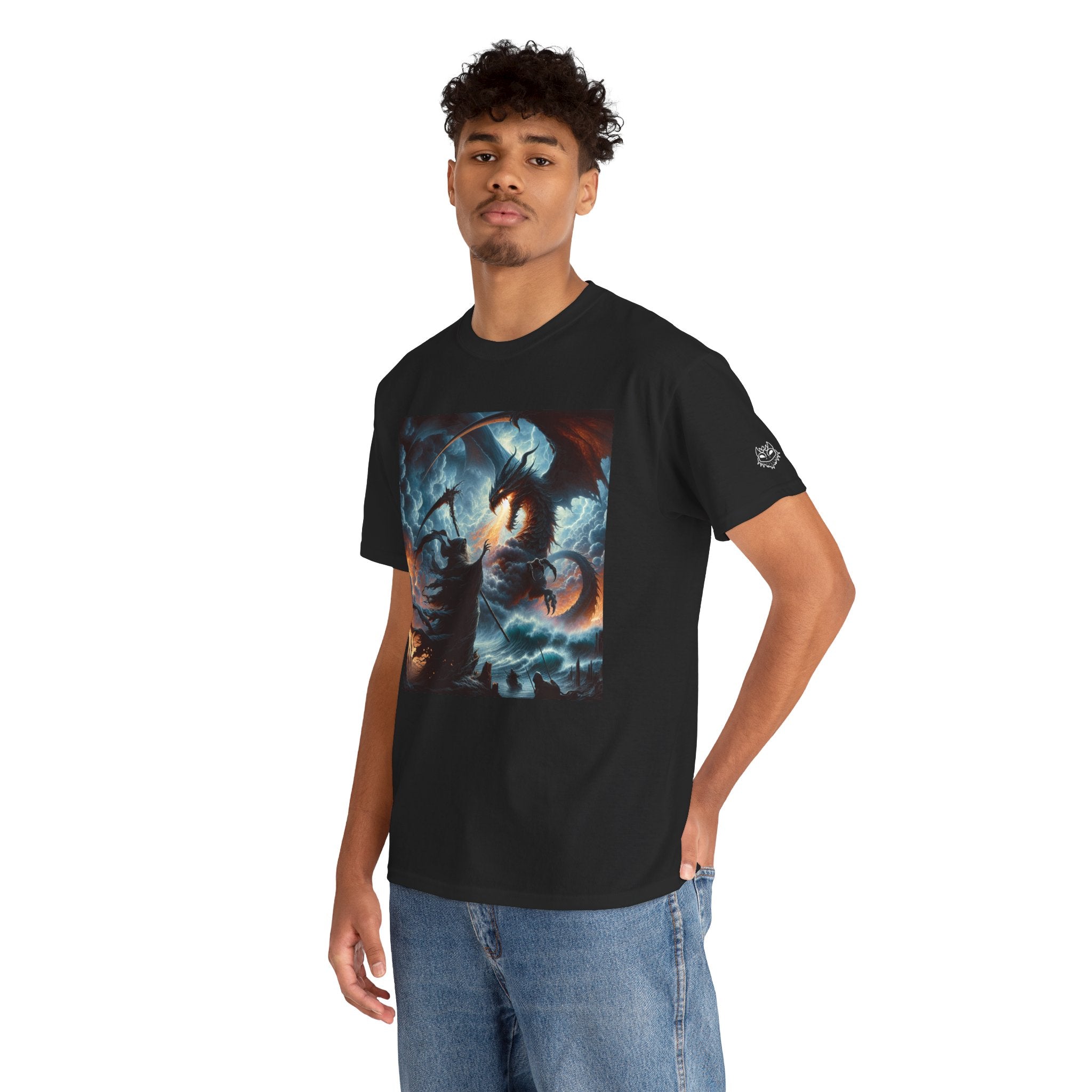 Dragon Beard Graphic Tee — Death vs. Dragon Nautical Battle Shirt