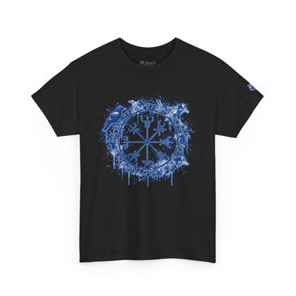 Vegvísir Compass Graphic Tee Blue