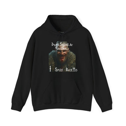 Dragon Beard Hoodie — "I Smile Back!!" Grunge Graphic Hooded Sweatshirt