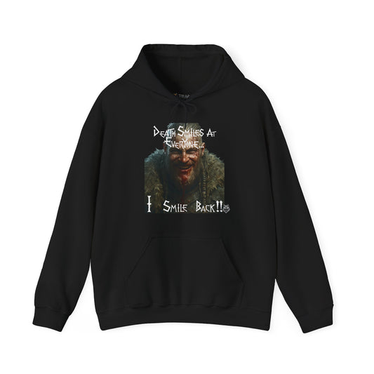 Dragon Beard Hoodie — "I Smile Back!!" Grunge Graphic Hooded Sweatshirt