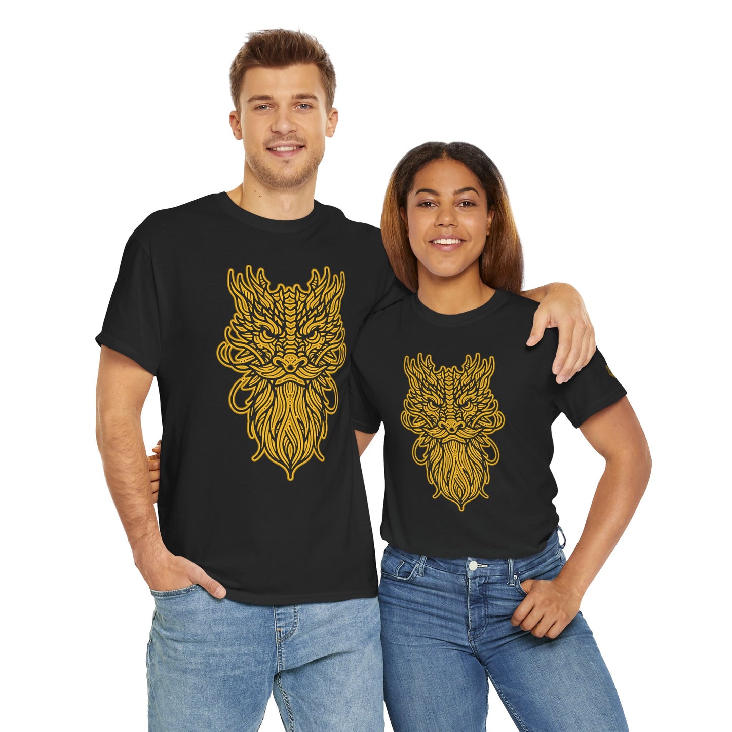 Dragon Lines T-Shirt Yellow