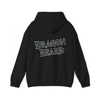 Dragon Beard Hoodie — Dark Fantasy Teddy Robot Graphic Sweatshirt