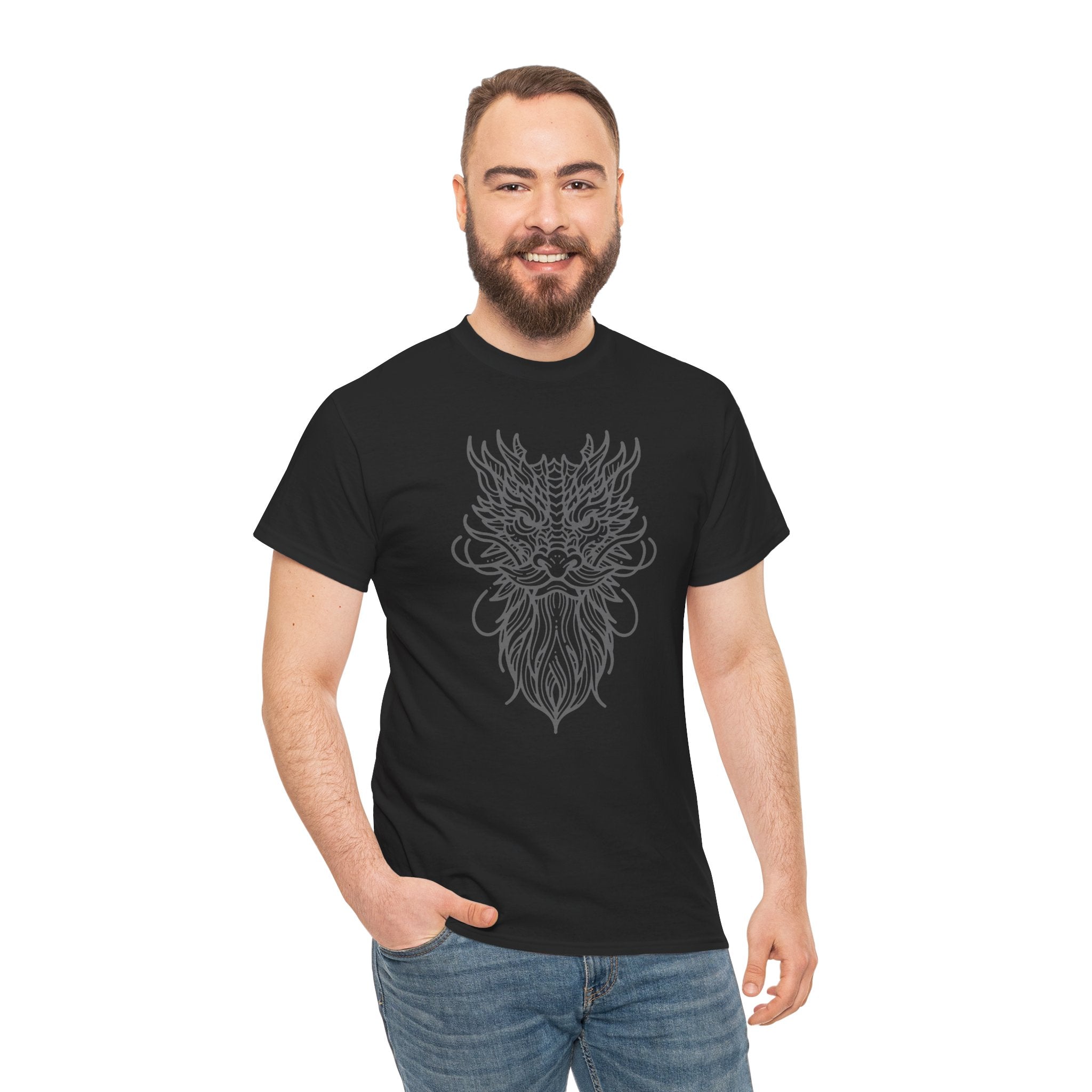 Dragon Lines T-Shirt Grey