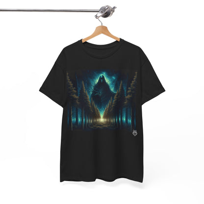Mystic Forest Graphic Tee — Hooded Phantom Nightscape T-Shirt