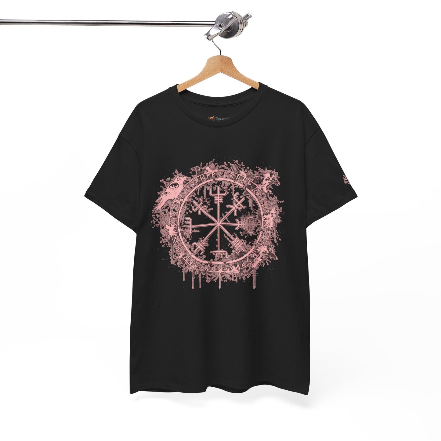 Vegvísir Compass Graphic Tee Pink