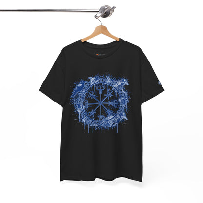 Vegvísir Compass Graphic Tee Blue