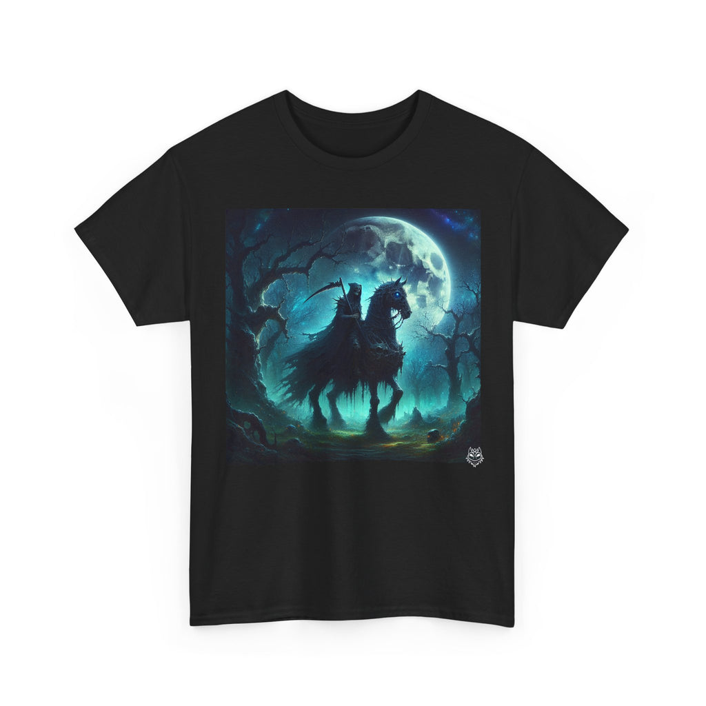 Horseman Silhouette T-Shirt — Midnight Moon Gothic Rider Tee