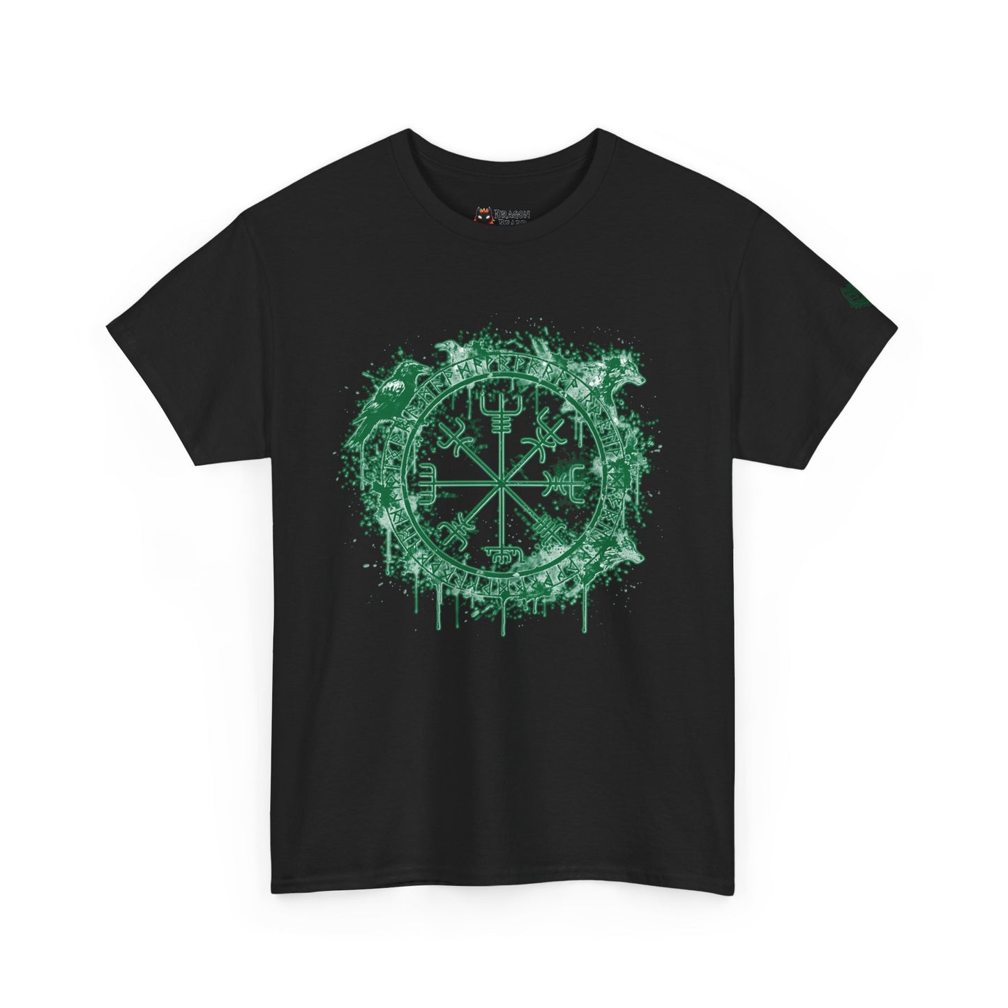 Vegvísir Compass Graphic Tee Green