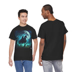 Horseman Silhouette T-Shirt — Midnight Moon Gothic Rider Tee