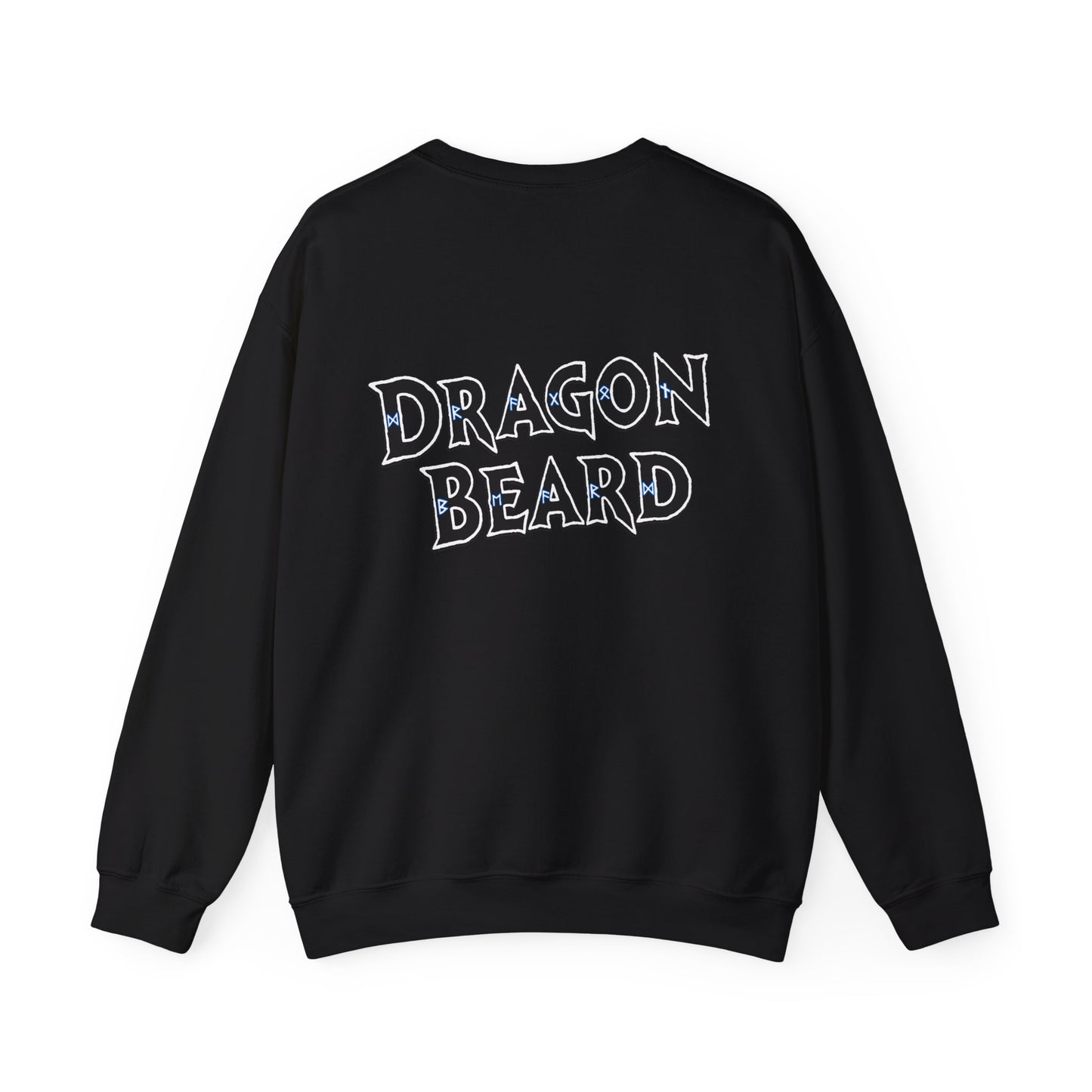 Epic Fantasy Dragon Battle Graphic Crewneck Sweatshirt —