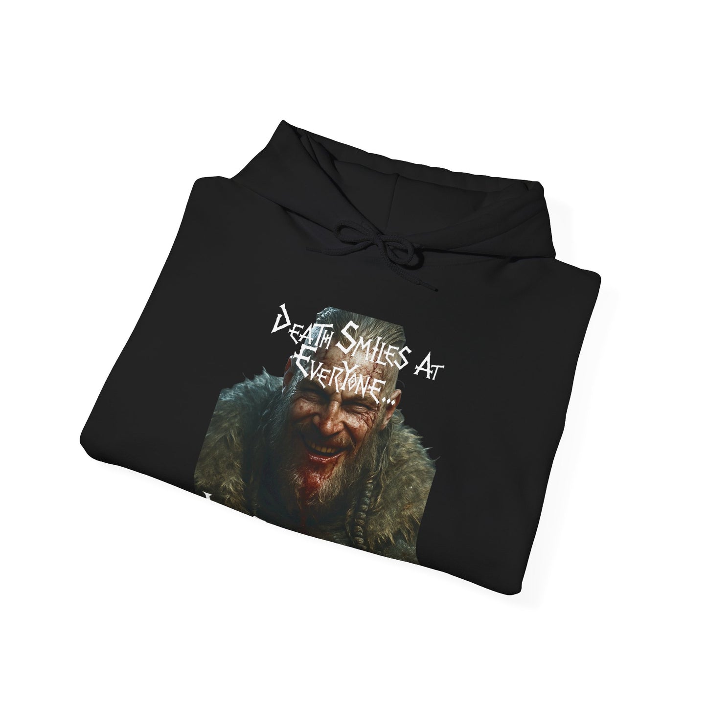 Dragon Beard Hoodie — "I Smile Back!!" Grunge Graphic Hooded Sweatshirt