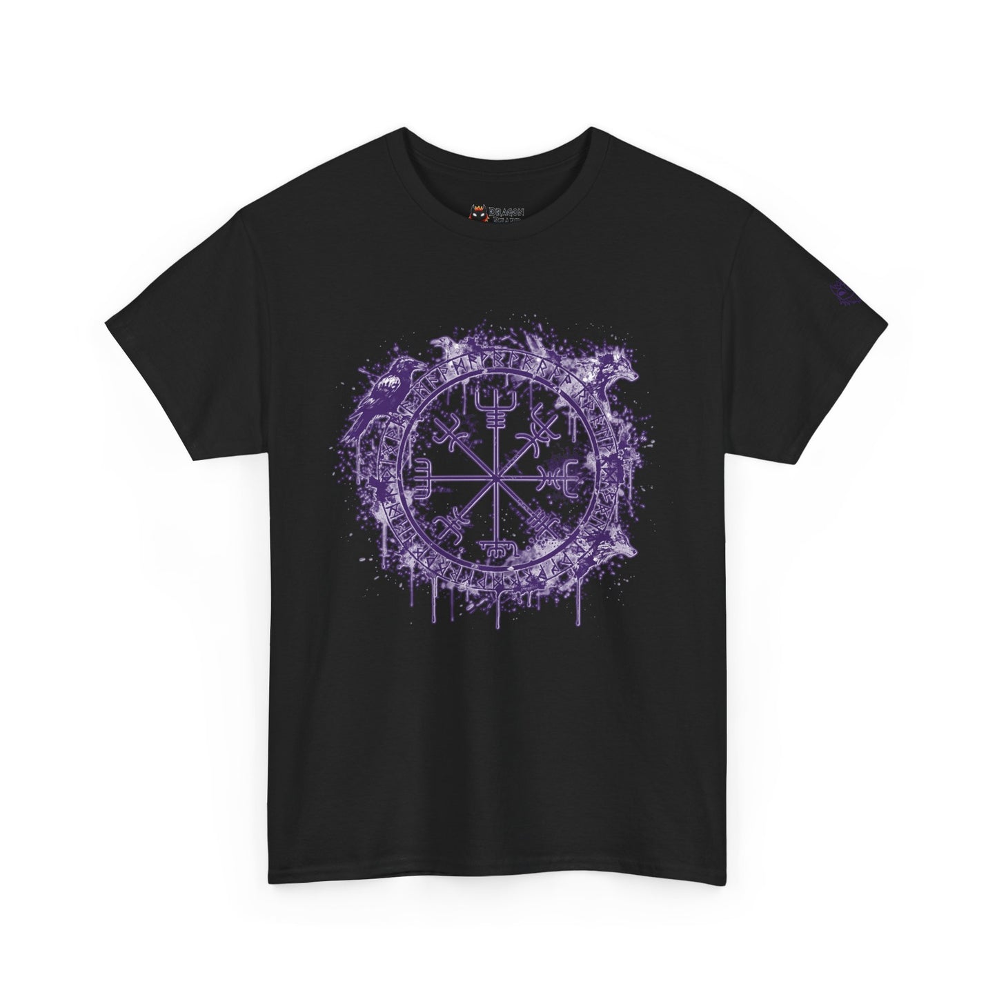 Vegvísir Compass Graphic Tee Purple