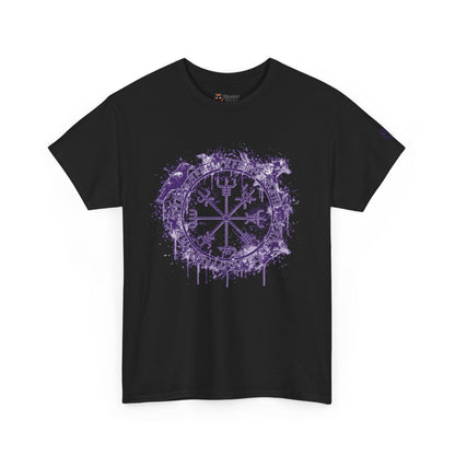 Vegvísir Compass Graphic Tee Purple