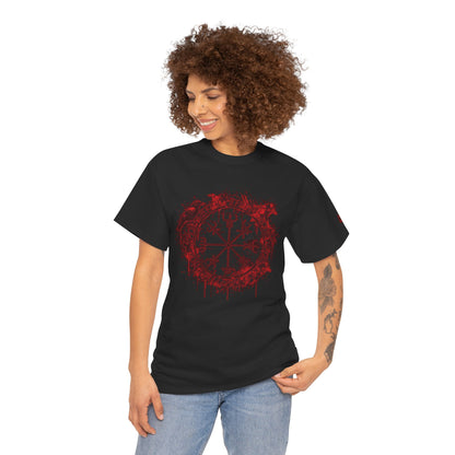 Vegvísir Compass Graphic Tee Red