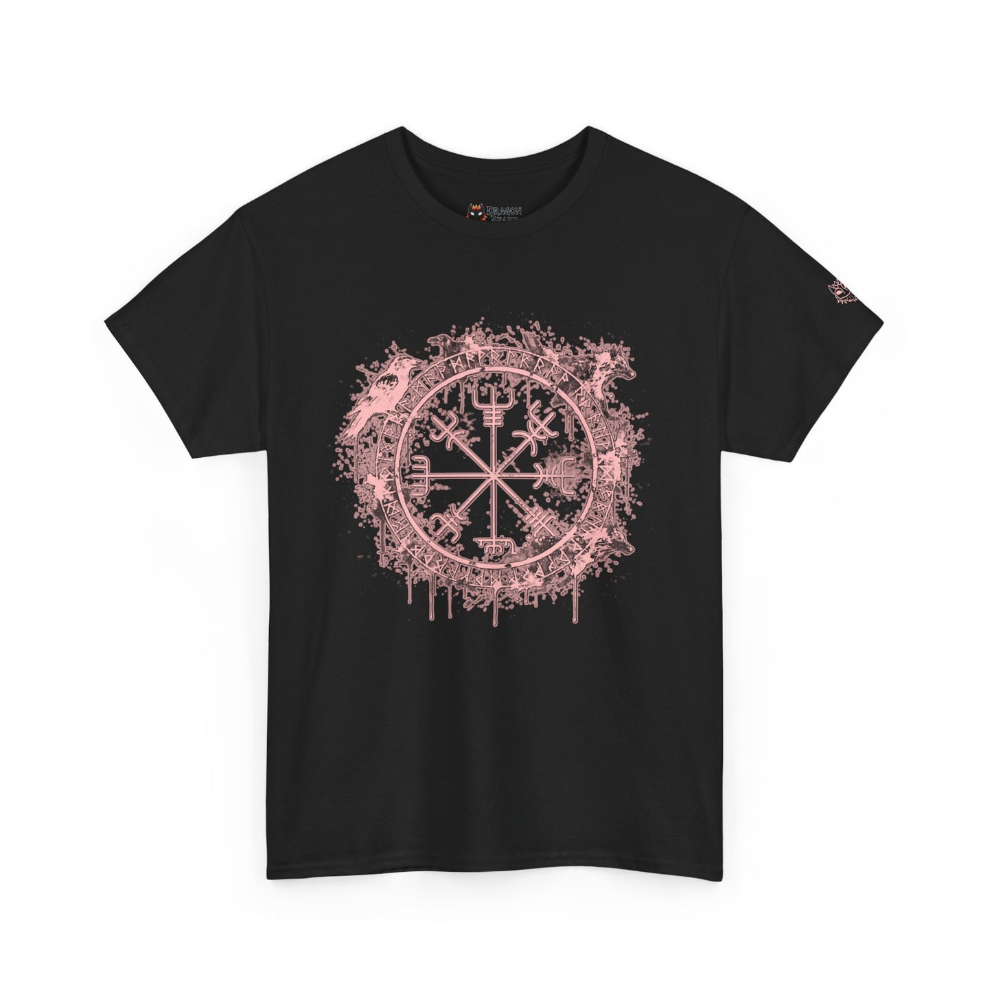 Vegvísir Compass Graphic Tee Pink