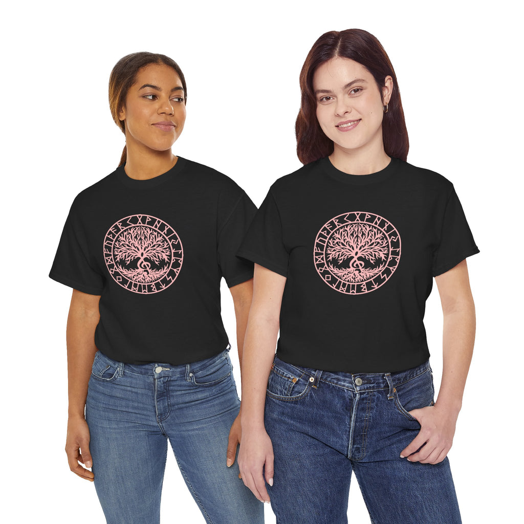 Musical Tree of Life T-Shirt Pink