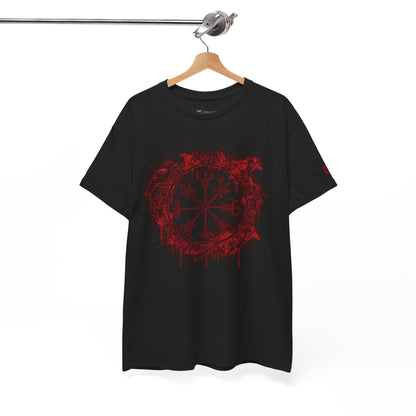 Vegvísir Compass Graphic Tee Red