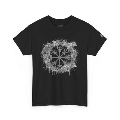Vegvísir Compass Graphic Tee Grey