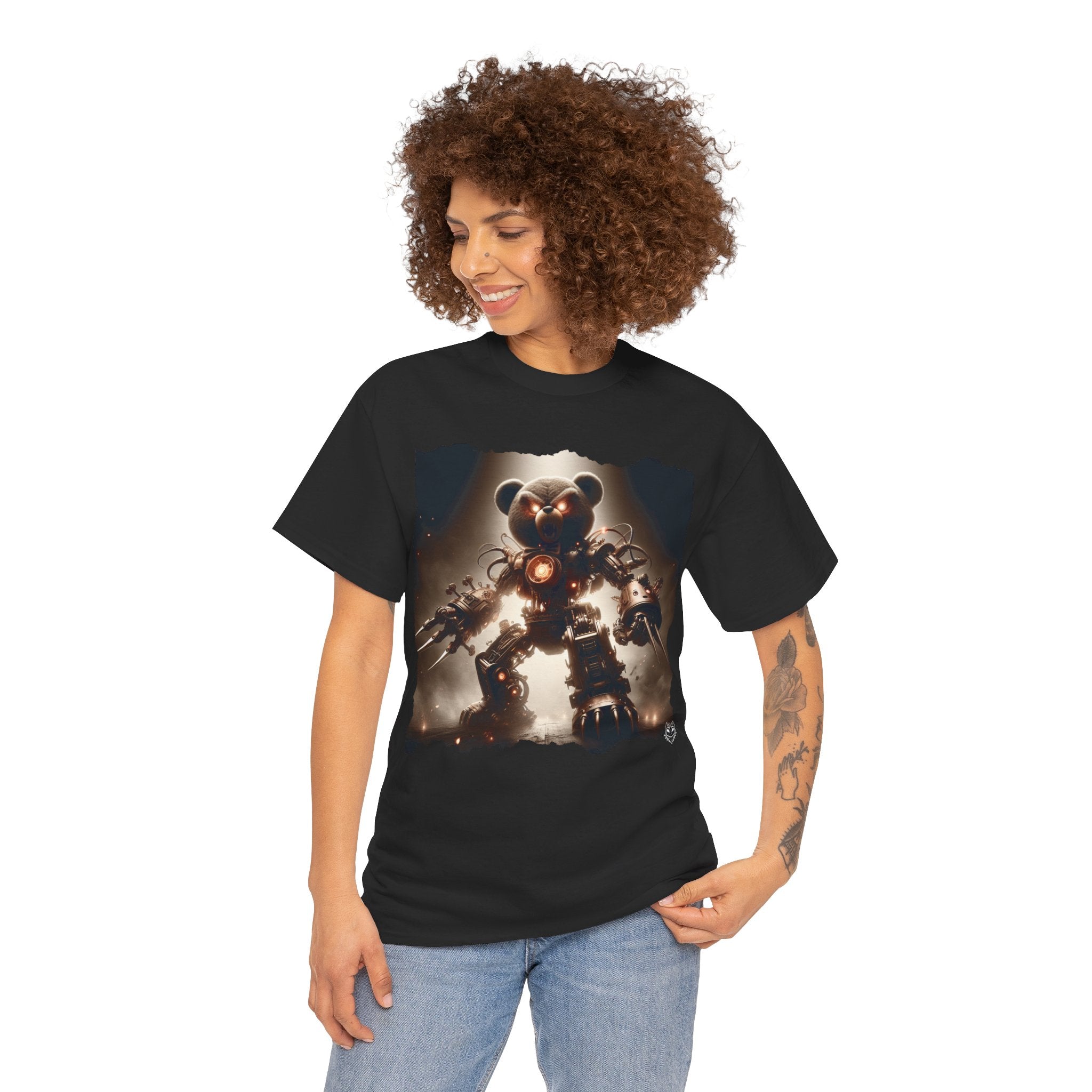 RoboBear Graphic Tee — Retro Sci‑Fi Mecha Bear T-Shirt